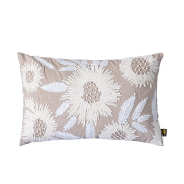 Kissen – Natürliche Farbe, Große Blumen, Elegantes Design – Osten | PTMD