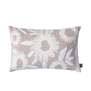 Cushion - East 60.0 x 10.0 x 40.0 cm Natural large flowers 1