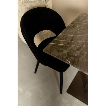 Beistelltisch aus Marmor und Edelstahl quadratisches Design, handgefertigte Verarbeitung – Plaza | PTMD - Esszett Luxury | Stilvolles Wohnen mit Charakter