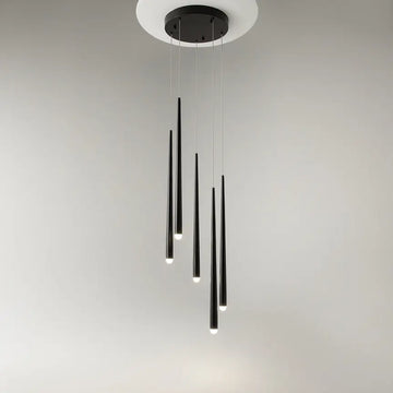 Pendant Light Curved Black Metal Housing LED – Cascade | Maytoni