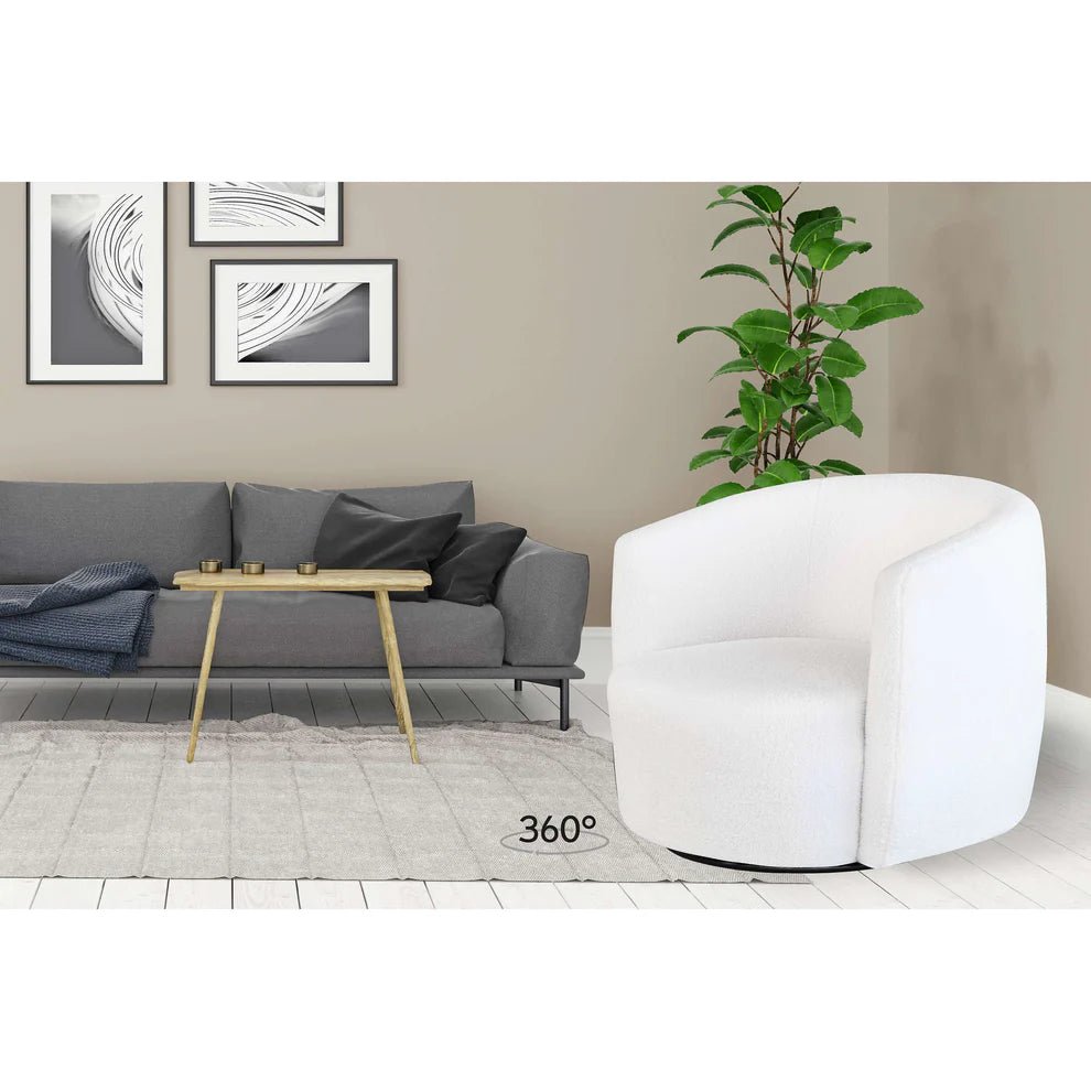 Sessel mit Teddy - Stoff extra gepolstert & stabilem Eisen - Gestell – Aveiro 125 | Kayoom - Esszett Luxury | Stilvolles Wohnen mit Charakter