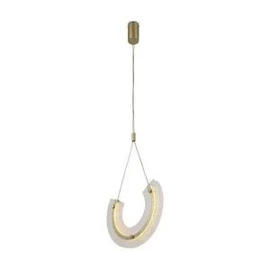 Pendelleuchte – Goldfarbenes Aluminium und Glas, 10 W Leistung, Warmweiß, 186 cm Höhe - Maya | Maytoni