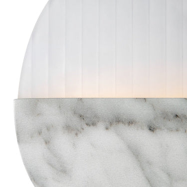 Wandleuchte Marmoroptik - Metall, geriffelter Glaskörper, integrierte 13 W LED 3000 K – Jupiter | Maytoni - Esszett Luxury | Stilvolles Wohnen mit Charakter
