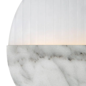 Wall light Marble-effect metal, fluted glass body, integrated 13W LED 3000K – Jupiter | Maytoni