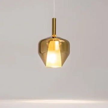 Pendant Light Clear Mirrored Double Shade Opal Glass Inner Shade & Black Metal Base – Duality | Maytoni