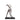 Statue - giraffe-shaped design, cast aluminum, black finish, S – Skye | PTMD