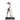 Statue - cast aluminum, black finish, mango wood base, L – Skye | PTMD