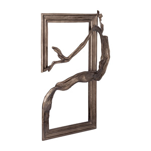 Cast aluminum wall panel in black with a rectangular shape – Heleena | PTMD