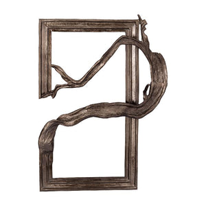 Cast aluminum wall panel in black with a rectangular shape – Heleena | PTMD