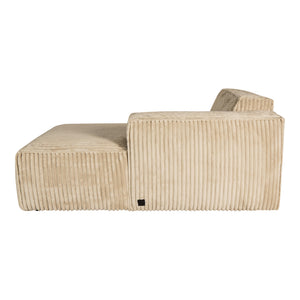 Sofa – natürliche Oberfläche, Stoff Bezug, rechte Chaiselongue – Animo | PTMD