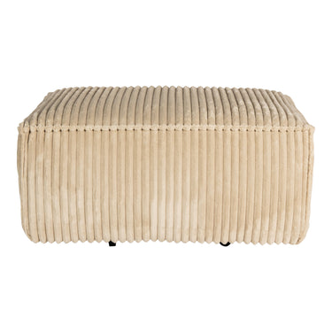 Hocker – natürliche Oberfläche, Stoff Bezug, gepolsterte Form – Animo | PTMD
