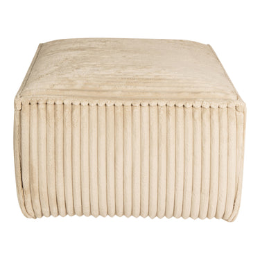Hocker – natürliche Oberfläche, Stoff Bezug, gepolsterte Form – Animo | PTMD