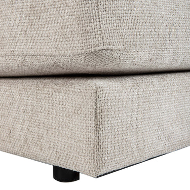 Ecksofa – taubengraue Oberfläche, Stoff Bezug, Eckelement Form – Nilla | PTMD