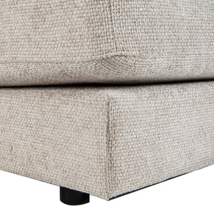Ecksofa – taubengraue Oberfläche, Stoff Bezug, Eckelement Form – Nilla | PTMD