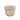 Blumentopf – Creme Farbe, Gerippte Linienstruktur, Zement Material, M – Raffay | PTMD