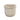 Blumentopf – Creme Farbe, Gerippte Linienstruktur, Zement Material, L – Raffay | PTMD