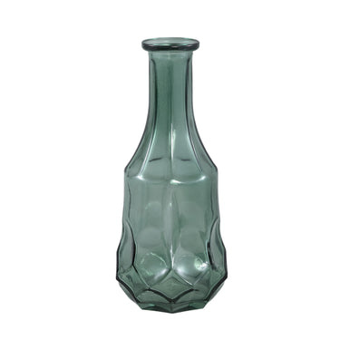 Vase – Runde Form, Grünes Glas, Gesprühte Optik, L – Losana | PTMD