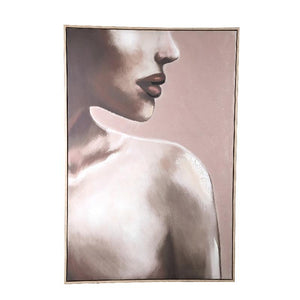 Mural – Polyester Fabric, Handmade Finish, Rectangular Design – Liliana | PTMD