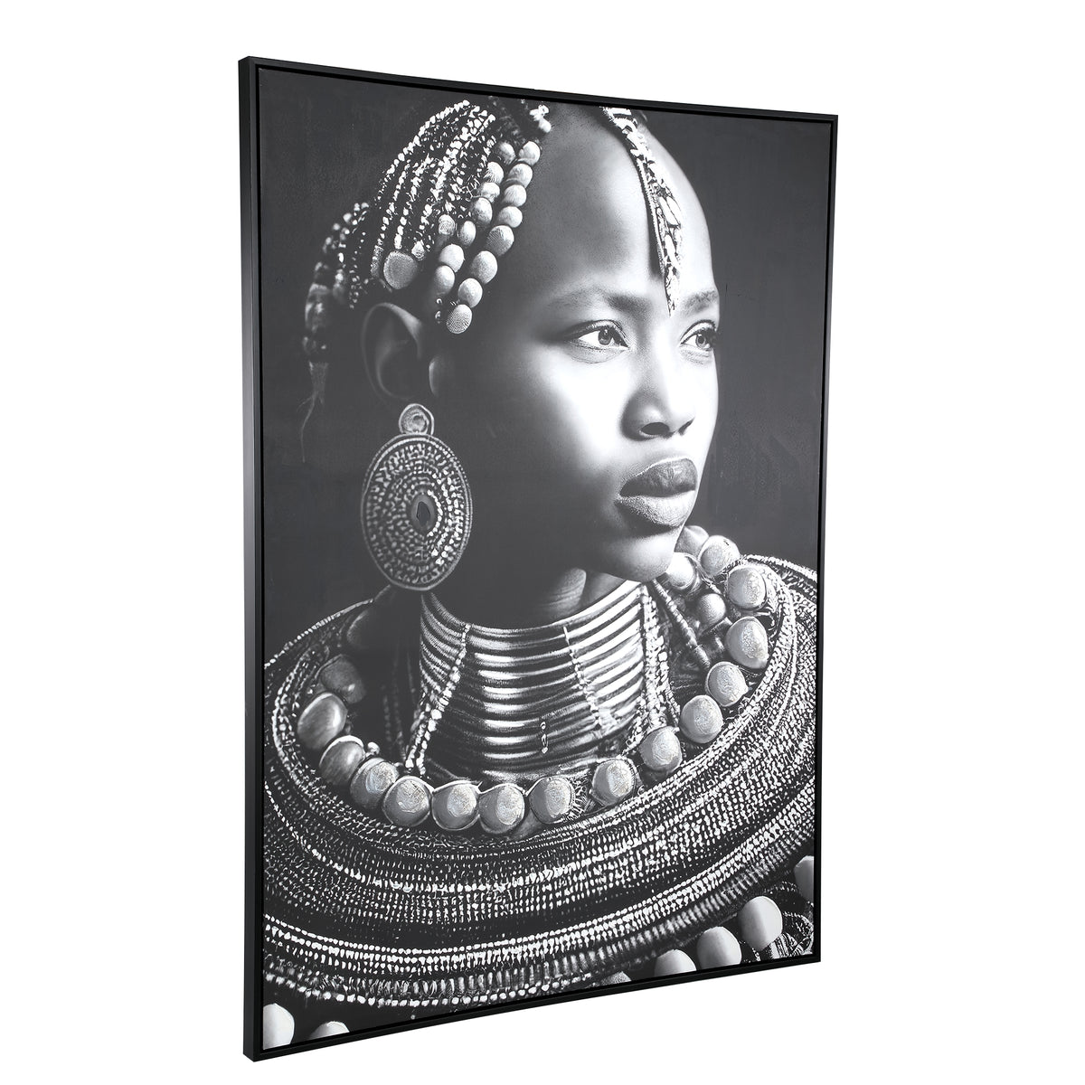 Wandbild – Rechteckiges Design, Leinwand Material, Frauen Motiv, L – Romaan | PTMD