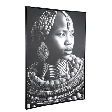 Wandbild – Rechteckiges Design, Leinwand Material, Frauen Motiv, L – Romaan | PTMD