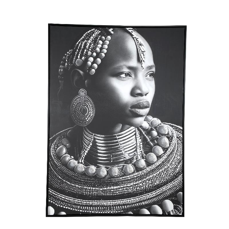 Wandbild – Rechteckiges Design, Leinwand Material, Frauen Motiv, L – Romaan | PTMD