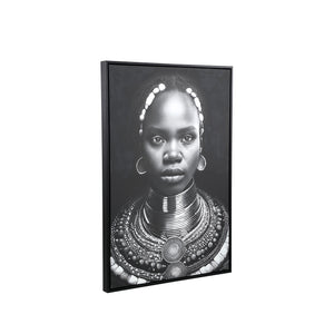 Wandbild – Rechteckiges Design, Leinwand Material, Gesichts Motiv, L – Romaan | PTMD