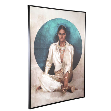 Mural – Rectangular Design, Canvas Material, Women Motif, L – Lilyann | PTMD