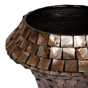 Pot – Bronze Bamboo, Round Shape, Bowl Design, Low, L – Daven | PTMD