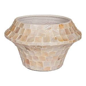 Pot – Cream Bamboo, Round Shape, Bowl Design, Low, M – Daven | PTMD
