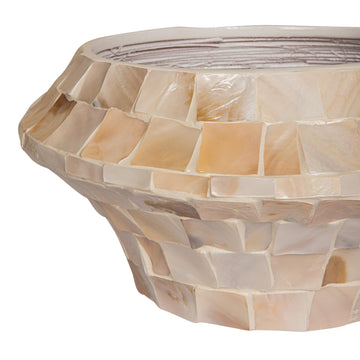 Pot – Cream Bamboo, Round Shape, Bowl Design, Low, S – Daven | PTMD