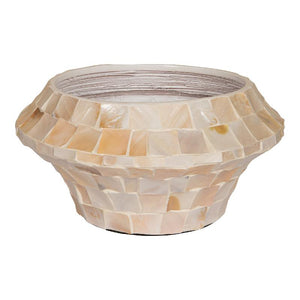 Pot – Cream Bamboo, Round Shape, Bowl Design, Low, S – Daven | PTMD