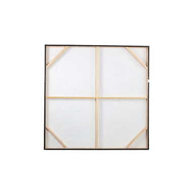 Wandpaneel aus Polyester-Canvas mit Kiefernholzrahmen, organischer Form und Rot-Finish – Olympia | PTMD