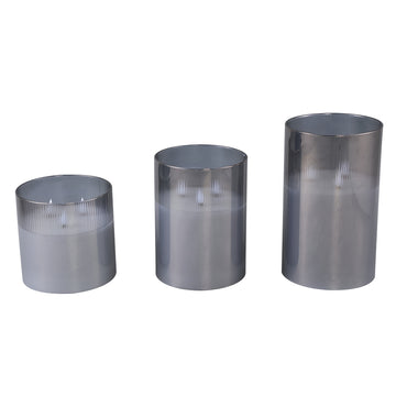 Windlicht - LED 15.0 x 15.0 x 15.0 cm Grau 1