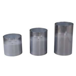 Windlicht - LED 15.0 x 15.0 x 25.0 cm Grau 1