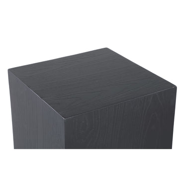 MDF column with oak veneer, black finish, handmade - Gustavo | PTMD