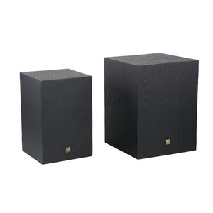 MDF column with oak veneer, black finish, handmade - Gustavo | PTMD