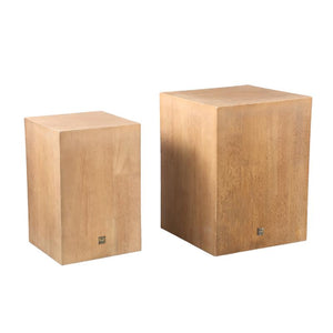 Säule – Eichenfurnier, Quadratische Form, Stabiles Design, Natur, S – Gustavo | PTMD