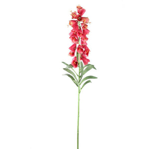 Gartenblume – Roter Fritillaria-Zweig mit Blättern aus Polyesterstoff | PTMD
