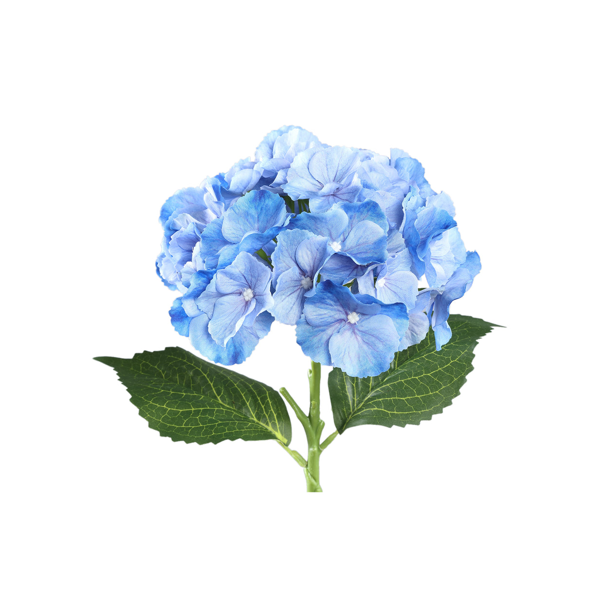 Hydrangea Flower - Blue Round Hydrangea Spray Made of Polyester Fabric | PTMD