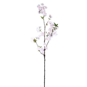 Kunstblume – Weißer Pflaumenblütenzweig, Beschichtete Oberfläche, Polyestergewebe | PTMD