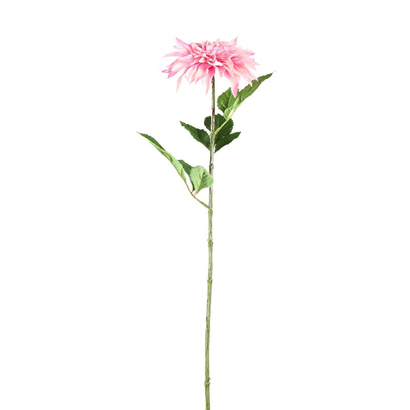 Dahlienblume – Hellrosa Spray mit Blättern, Beschichtete Oberfläche, Polyester Material | PTMD