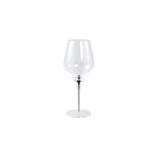 Weißweinglas  - Glas, klar, schwarzer Tropfen-Akzent, organisch – Clive | PTMD