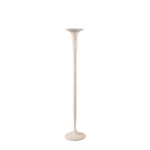 Kerzenständer – Raues Design, Runde Form, Eisen Material, Creme, S – Krish | PTMD