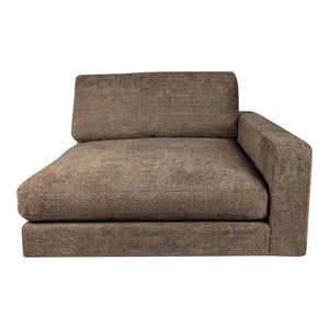 Sofa – braune Oberfläche, Stoff Bezug, rechte Chaiselongue – Nilla | PTMD