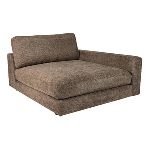 Sofa – braune Oberfläche, Stoff Bezug, rechte Chaiselongue – Nilla | PTMD