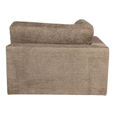 Ecksofa – braune Oberfläche, Stoff Bezug, Eckelement Form – Nilla | PTMD
