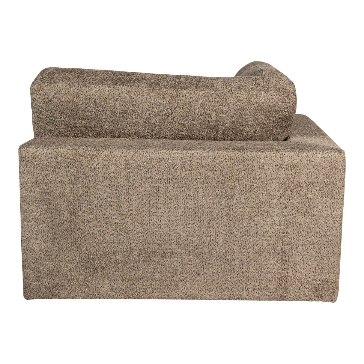 Ecksofa – braune Oberfläche, Stoff Bezug, Eckelement Form – Nilla | PTMD