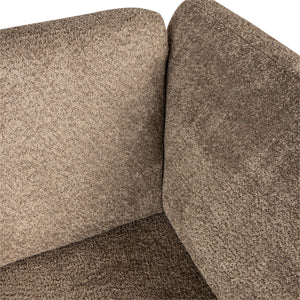 Ecksofa – braune Oberfläche, Stoff Bezug, Eckelement Form – Nilla | PTMD