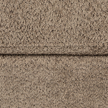 Hocker – braune Oberfläche, Stoff Bezug, gepolsterte Form – Nilla | PTMD