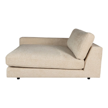 Sofa – sandfarbene Oberfläche, Stoff Bezug, linke Chaiselongue – Nilla | PTMD